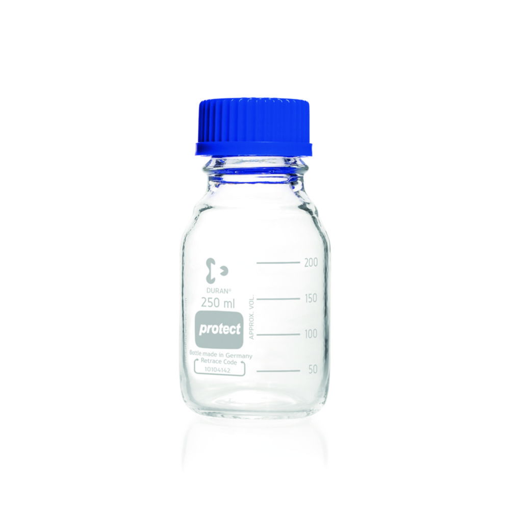 Лабораторні пляшки Protect DURAN®, з кодом, що відстежує, 45 GL, 70 мм