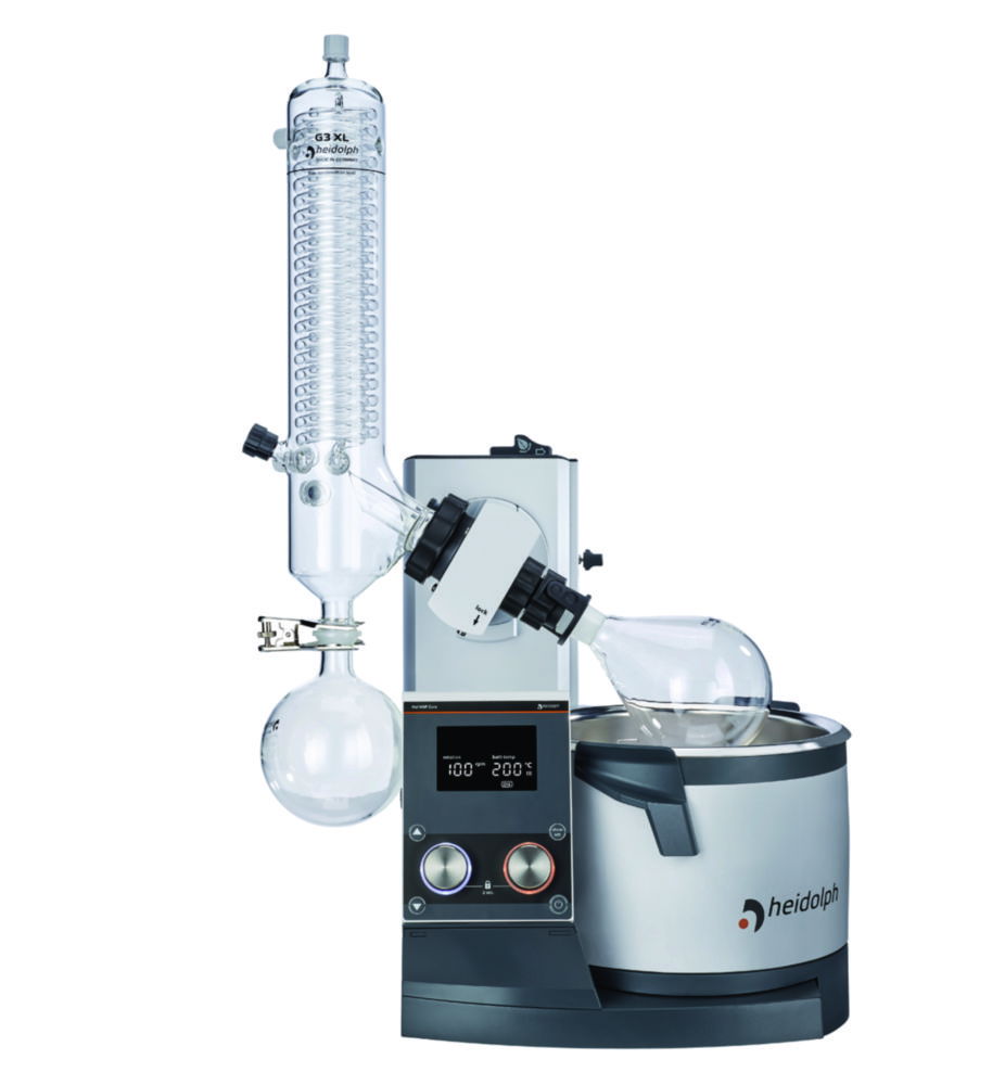 Ротаційні випарники Hei-VAP Core, з моторизованим ліфтом, EU, 16 kg, G3B XL Вертикальний холодильник, 407 x 739 x 920 мм, покритий
