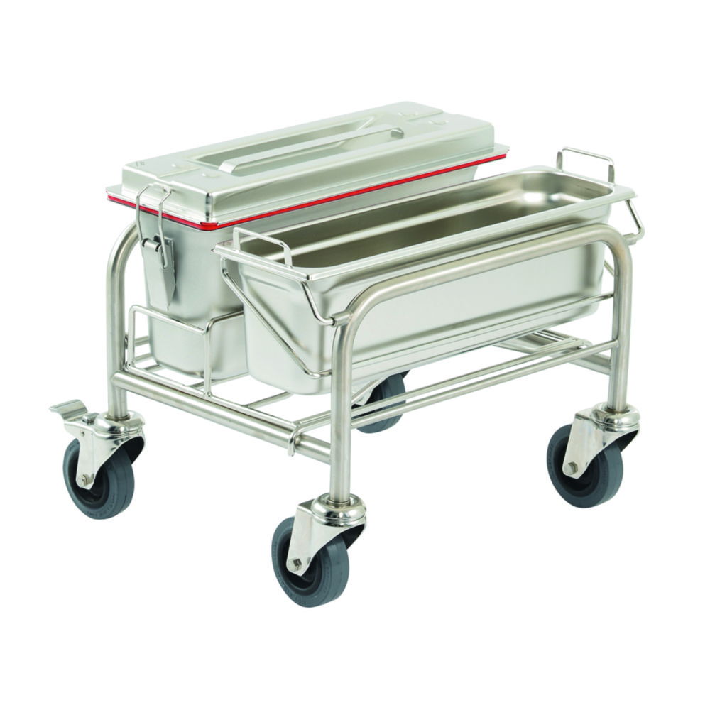 Тележка для уборки Clino® CR mini EM-GMP1, нержавеющая сталь