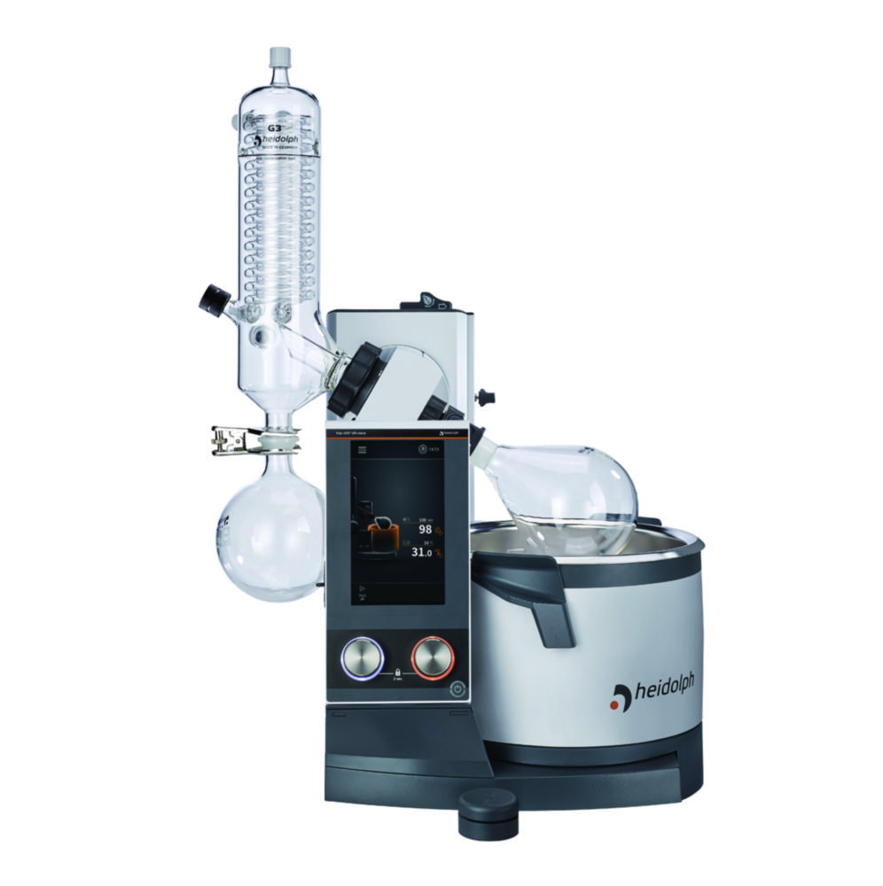 Rotary Evaporators Hei-VAP Ultimate, with hand lift, vertical condenser