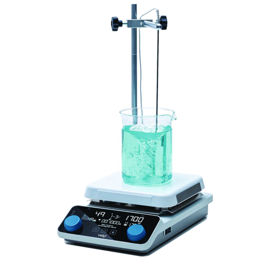 Magnetic stirrer with heating AREC 7 Advance System, with temperature probe, rod and clamp
