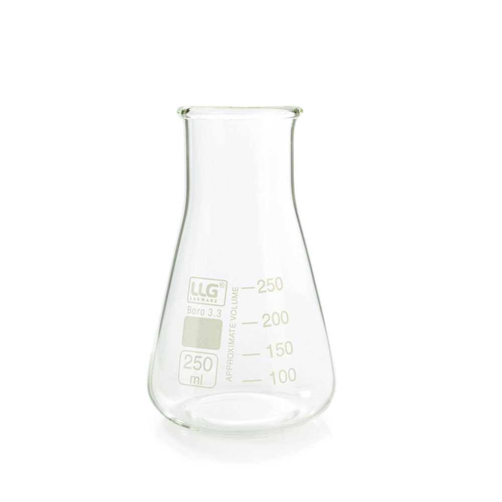 LLG-Erlenmeyer flasks, wide neck, boro 3.3