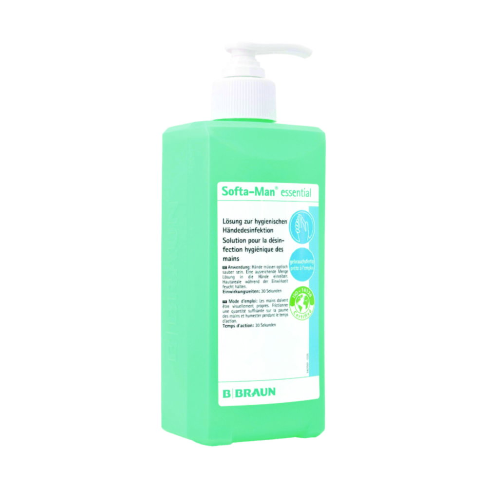 Hand Disinfectant Softa-Man® essential, with dispenser pump