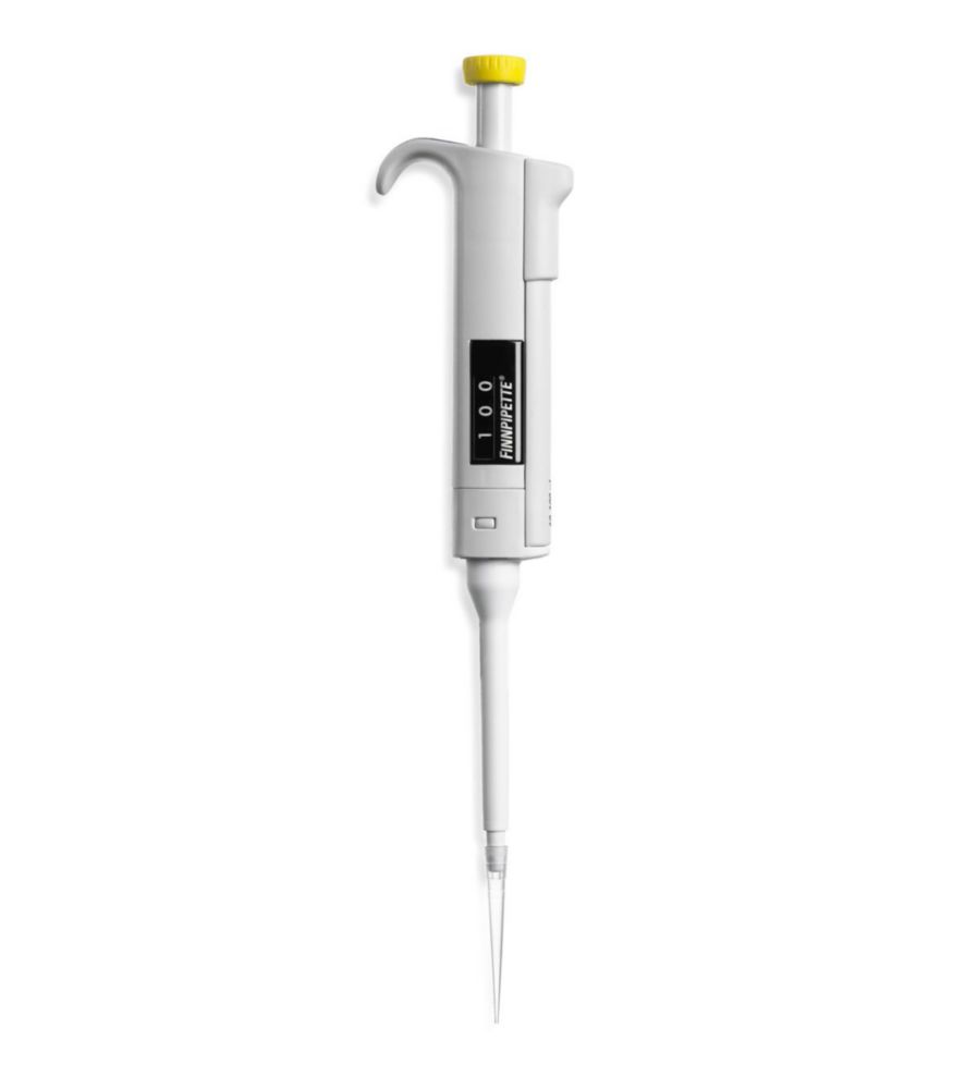 Одноканальні мікролітрові піпетки Finnpipette™ Digital, змінного об'єму, 1 мкл, жовтий