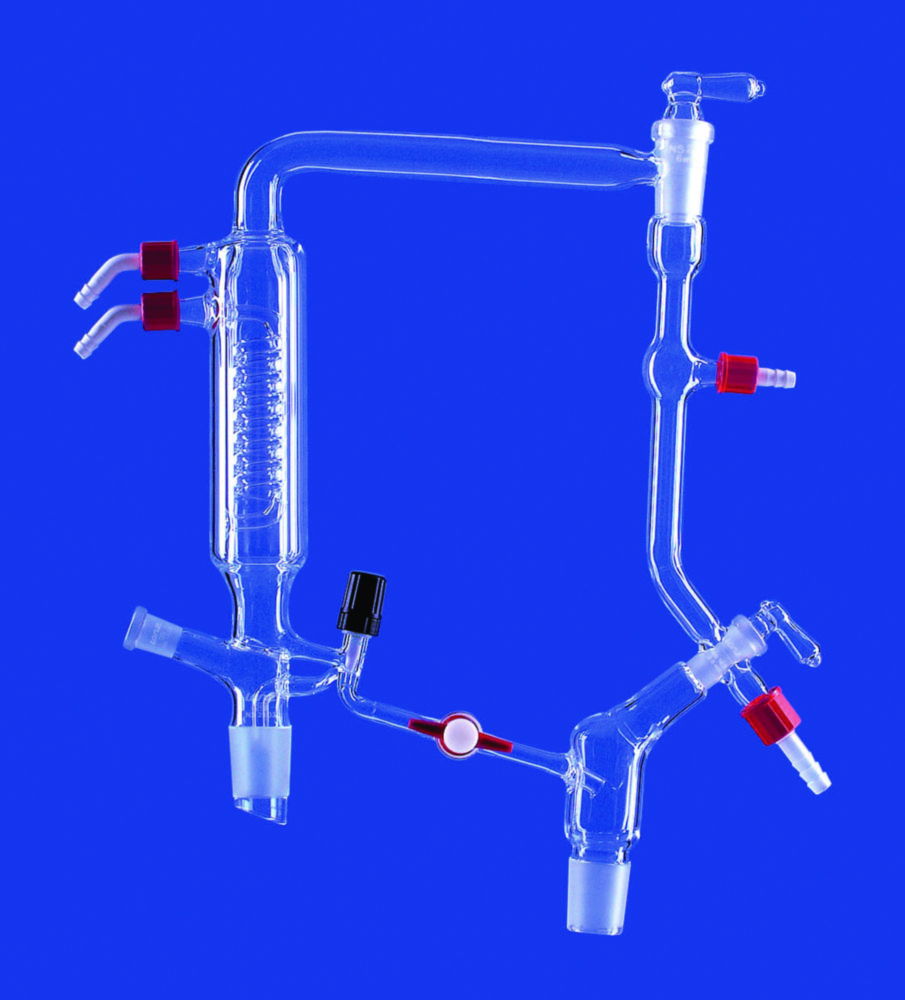 Kolonnenköpfe mit Ventilhahn, DURAN®-Rohr