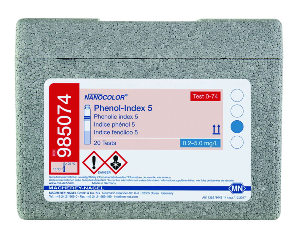 Трубні тести NANOCOLOR® Частина 2, 0,2 - 5,0 mg/l Phenol