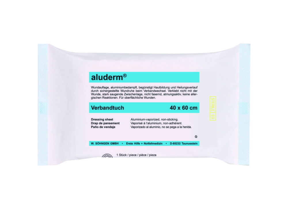 Одягання листів aluderm®, стерильні, 400 мм, 600 мм
