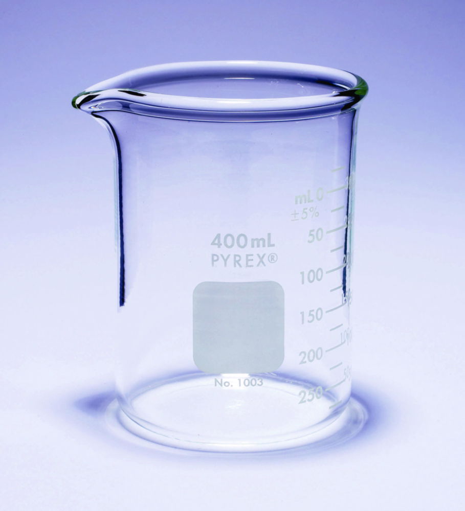 Склянки, низька форма, для експлуатації у важких умовах, Pyrex®, +, 400 мл, 110 мм, Pyrex®