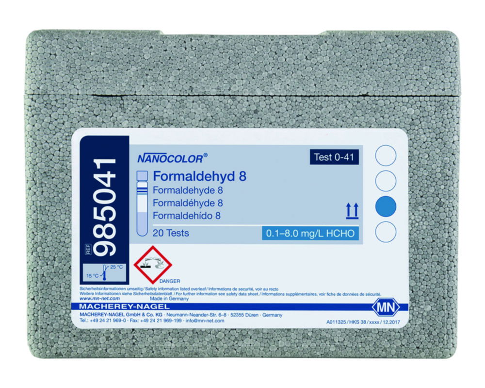 Експрес-тестиNANOCOLOR®, частина 1, Формальдегід 8, 0,1 - 8,0 мг/лHCHO