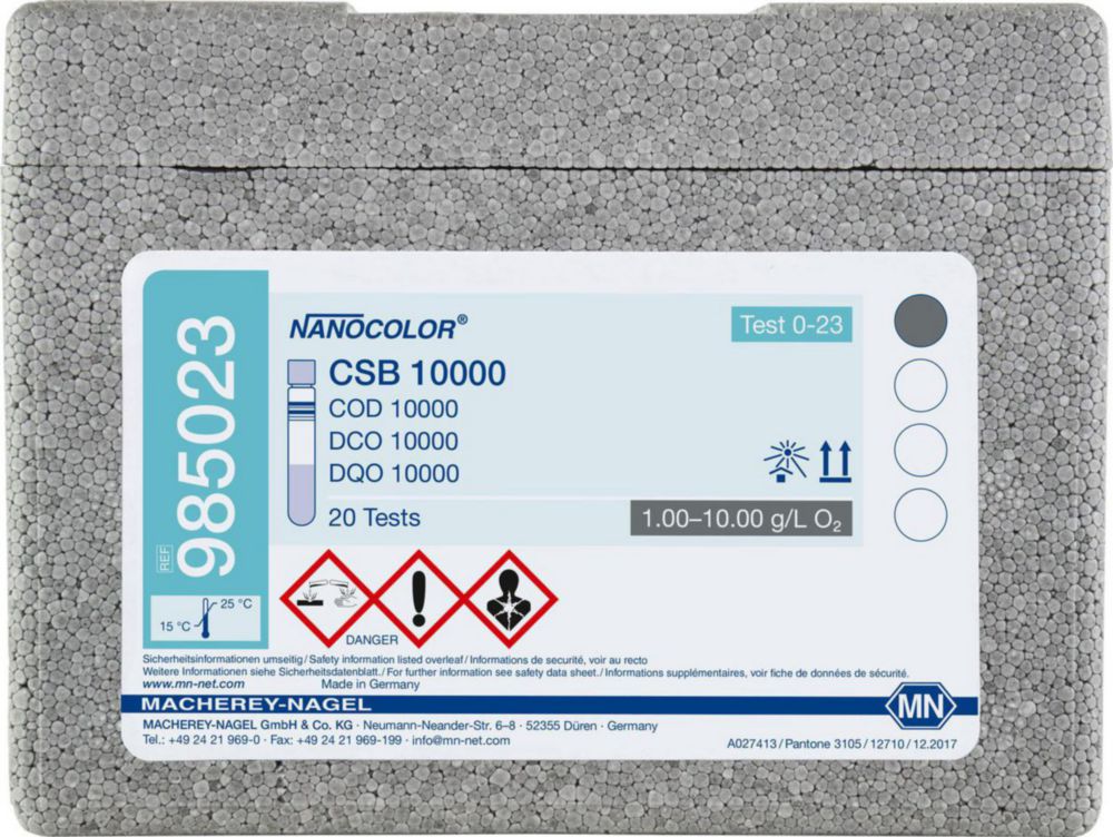 Експрес-тестиNANOCOLOR®, частина 1, ГПК 10000, 1,00 - 10,00 г/лO2