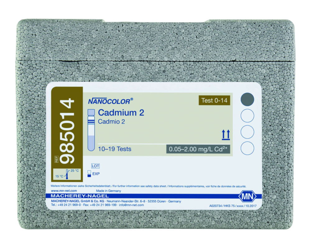 Експрес-тести NANOCOLOR®, частина 1, Кадмій 2, 0,05 - 2,00 мг/лCd2+