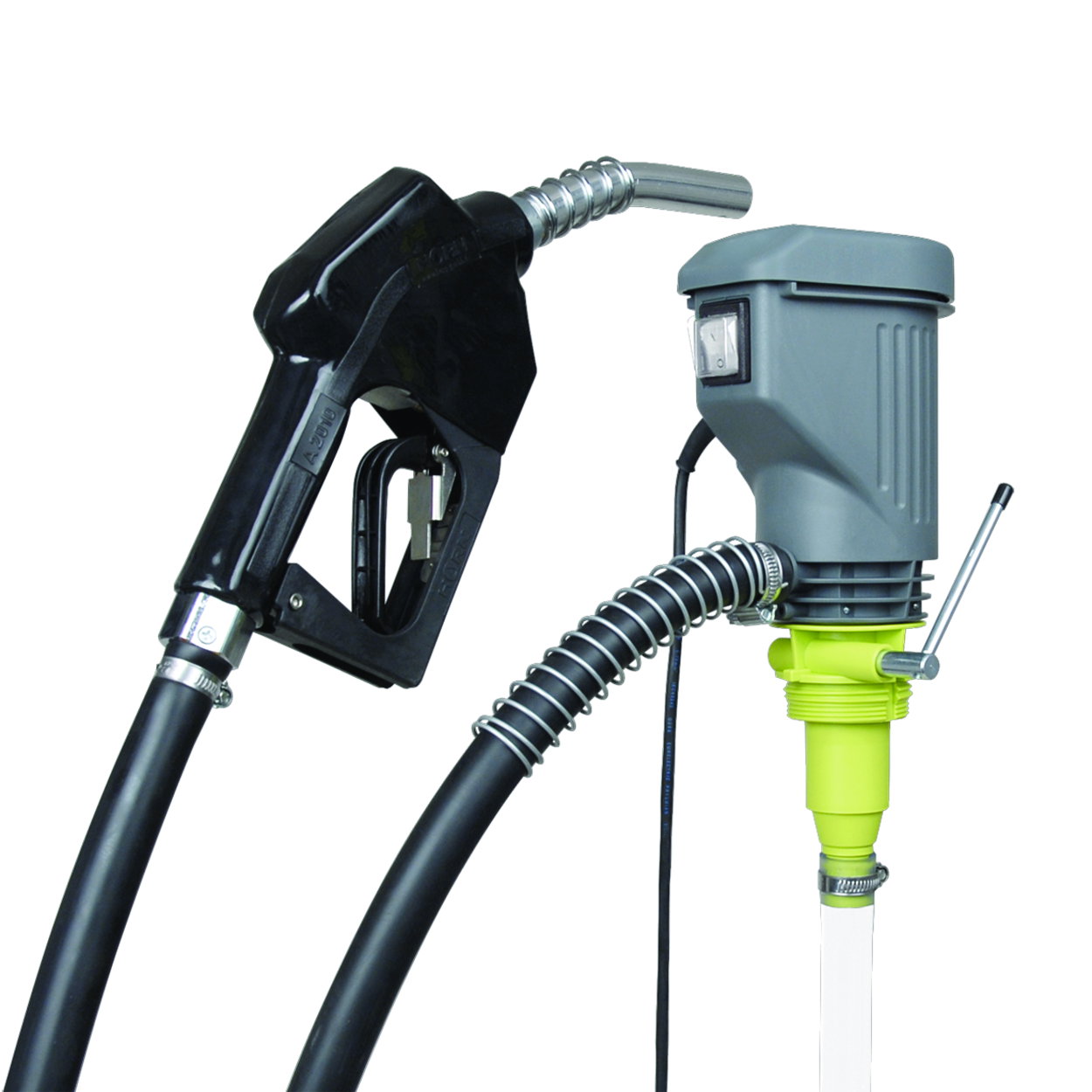 Elektryczna pompa beczkowa „Petro” z automatyczną dyszą napełniającą