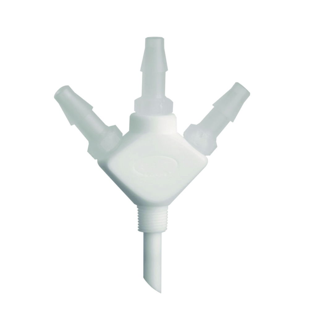 Набори адаптерів для SafetyWasteCaps, PTFE/PP, 3 адаптери (прямі) для 3 капілярів внутр. діам. 6,4 мм