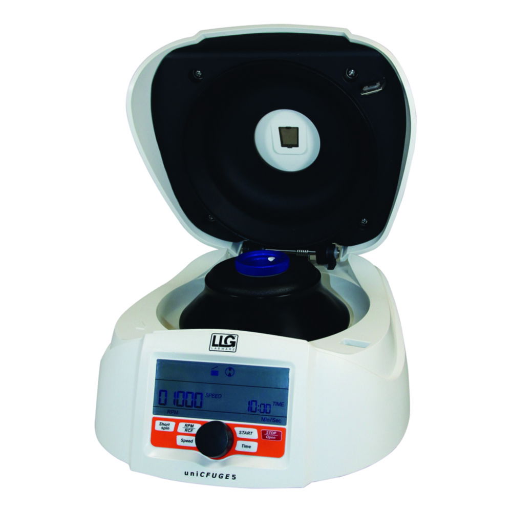 Mini-Zentrifuge LLG-uniCFUGE 5 mit Timer und Digitalanzeige