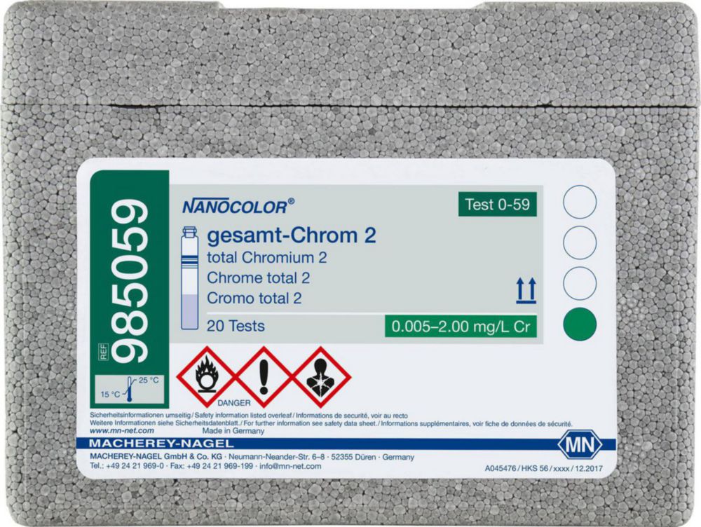 Експрес-тести NANOCOLOR®, частина 1, Хром 2, 0,05 - 2,00 мг/лCr
