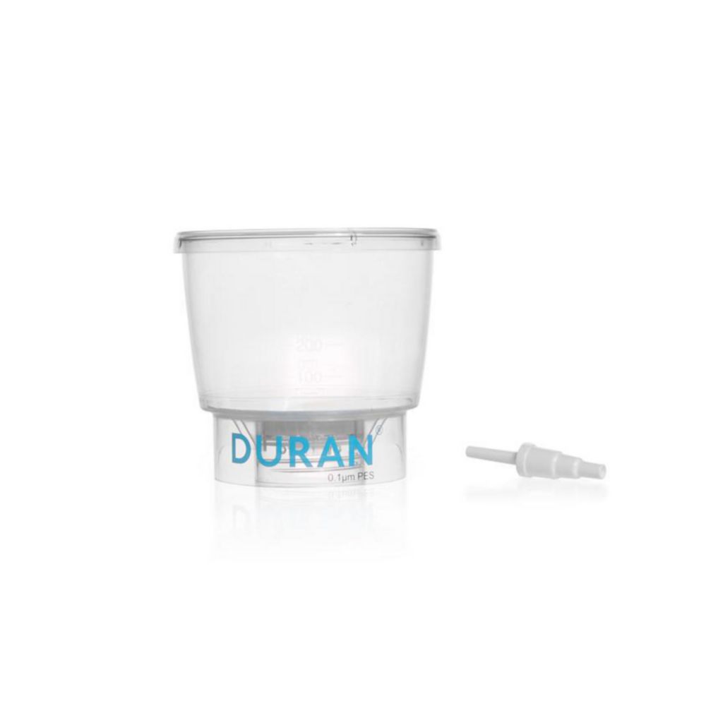 Аксесуари для флаконів для клітинних культур DURAN® TILT, Фільтр 500 мл, GL 45, діам. 90 мм, гамма-стерилізований, розмір пор 0.1 мкм, поліефірсульфон
