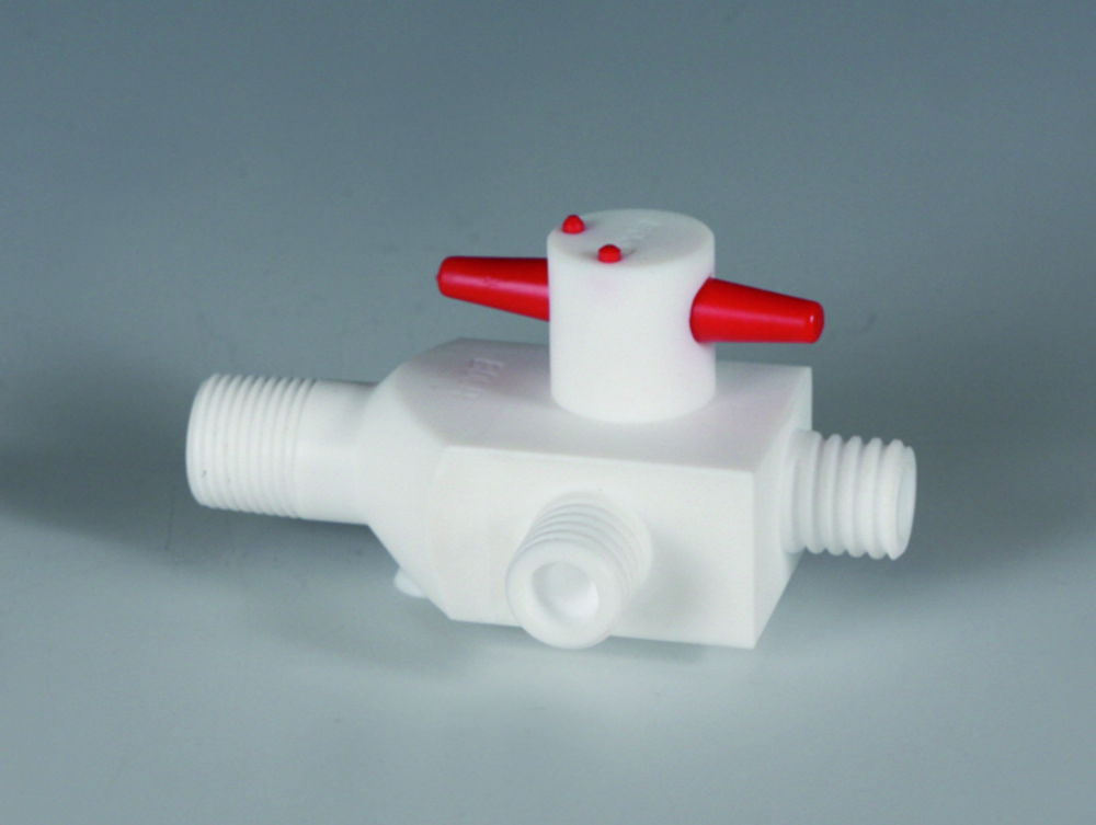 2-Wege/3-Wege-Hähne, PTFE für Reaktordeckel