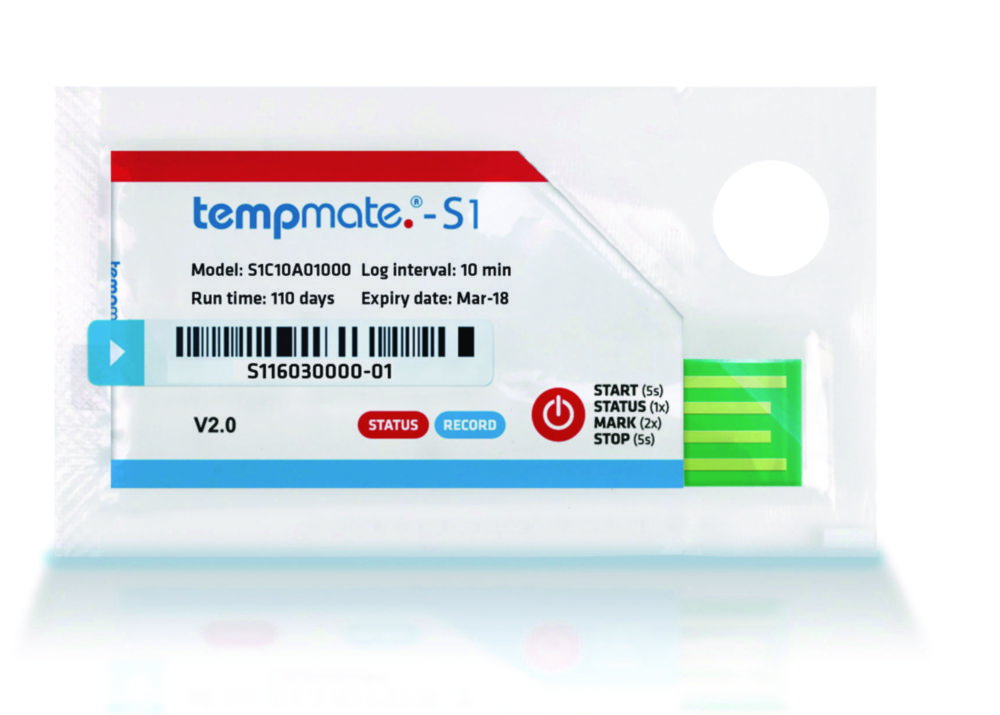 Disposable data logger TempMate-S1