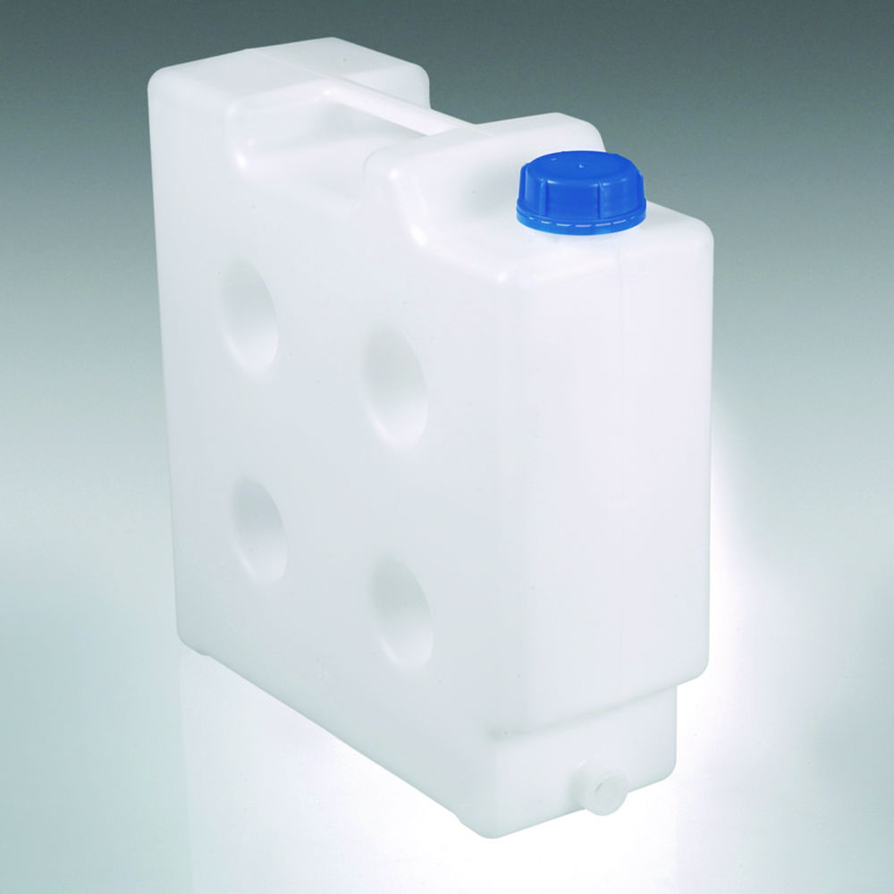 Компактна каністра Flachmann LaboPlast®, PP, 10 л, 125 x 335 x 335 мм