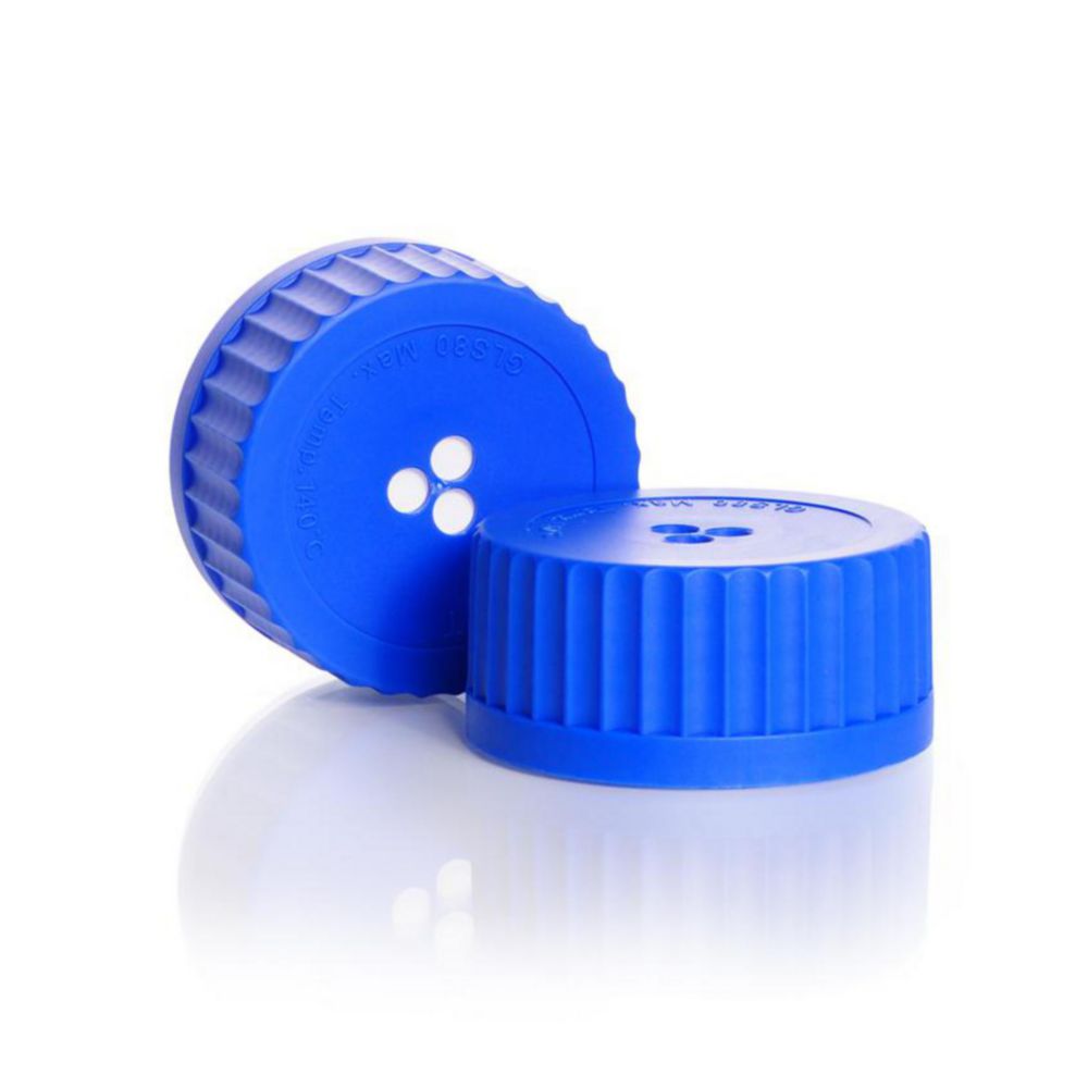 Кришки різьбові з мембраною, PP/PTFE, 80 GL