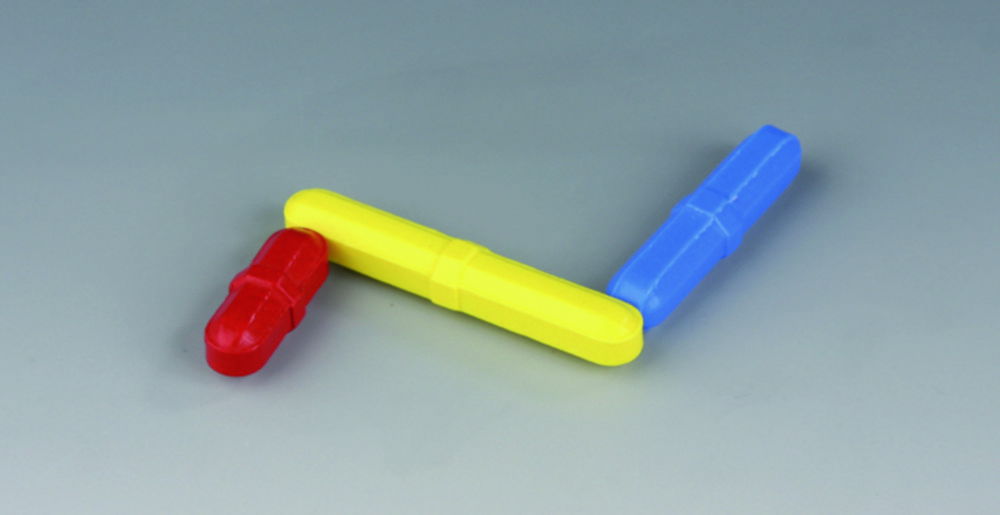 Магнітні перемішування барів, циліндричні, кольорові, PTFE, 8 мм, 50 мм, 8 мм