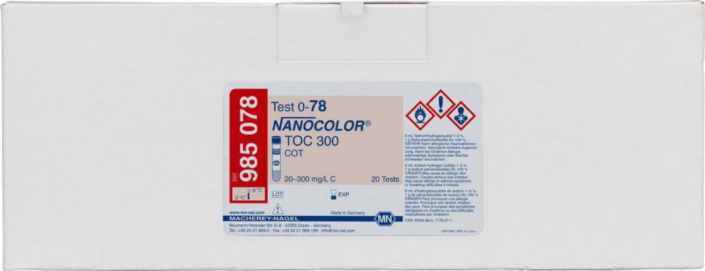 Трубні тести NANOCOLOR® Частина 2, 20 – 300 mg/l C