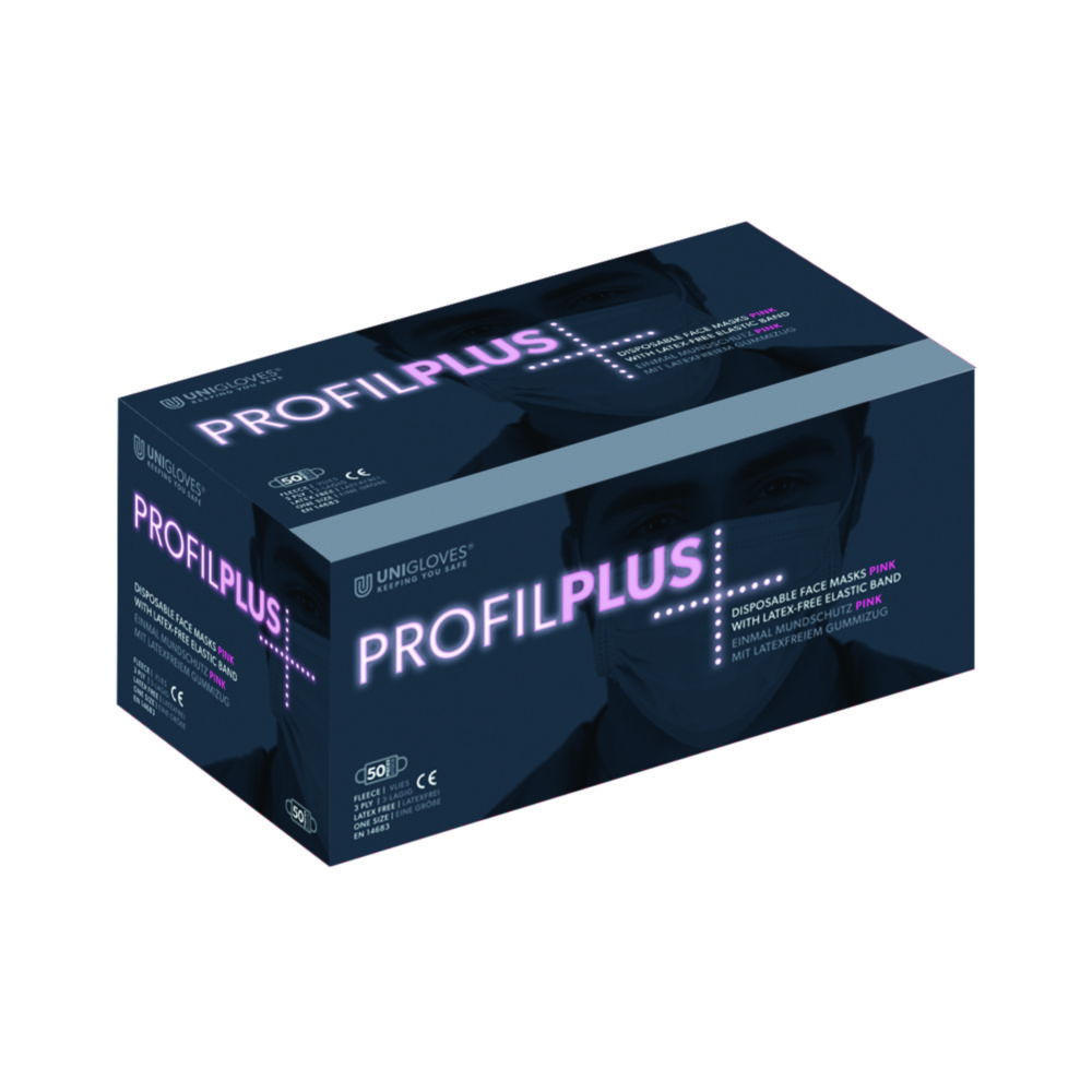 Маска для обличчя, Profil Plus, 95 мм, 175 мм, Рожевий, 175 мм, 95 мм