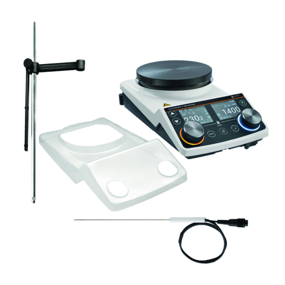 Agitateur magnétique Hei-PLATE Mix'n'Heat Ultimate Sensor Advanced Pack