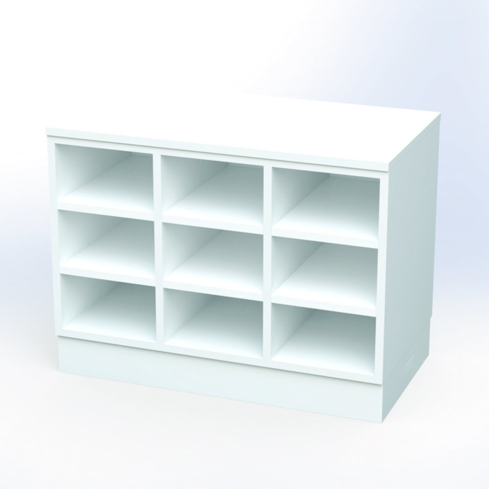 Sit-Over Bänke, Melamin, einseitige Ausführung mit Melaminsockel