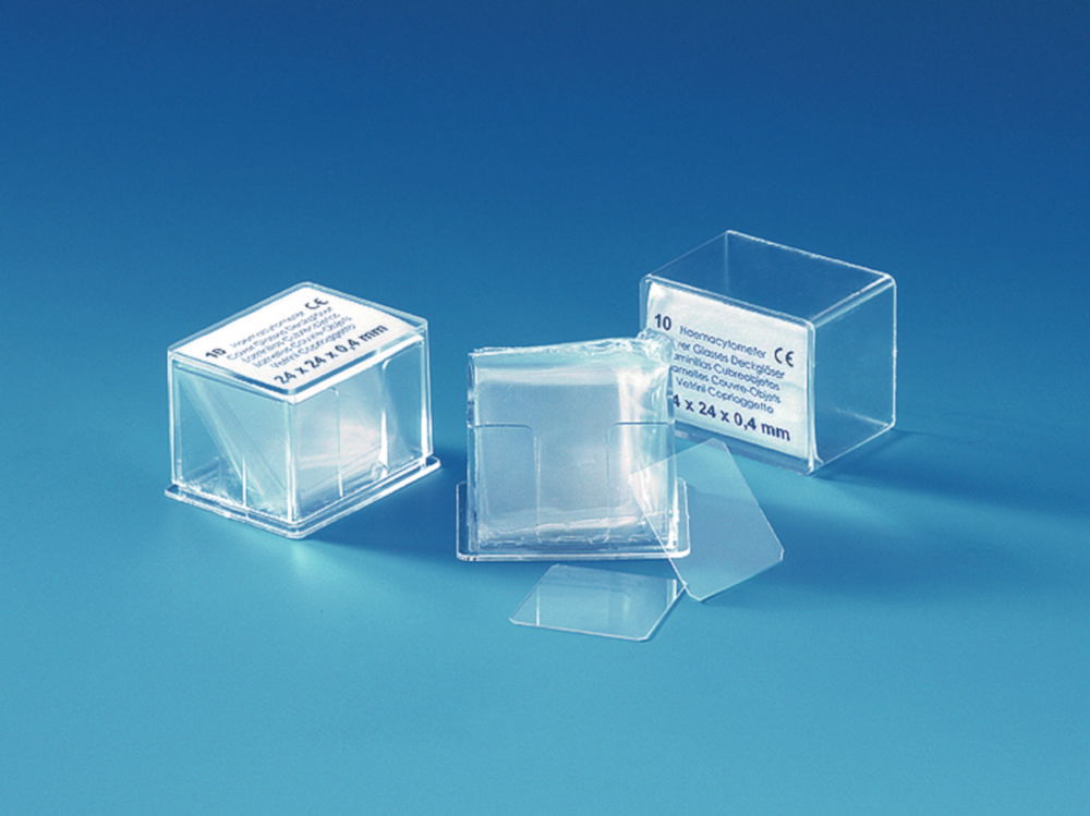 Hämacytometer-Deckgläser, Borosilikatglas