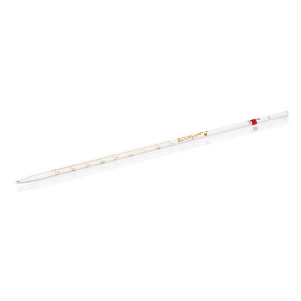Pipette graduate, vetro sodico-calcico, classe AS, graduazione color ambra, tipo 3