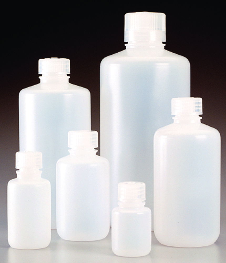 Вузькогорлі пляшки, Nalgene™ Тип Economy, поліетилен, гвинтова кришка з поліпропілену, 60 мл, 20 мм