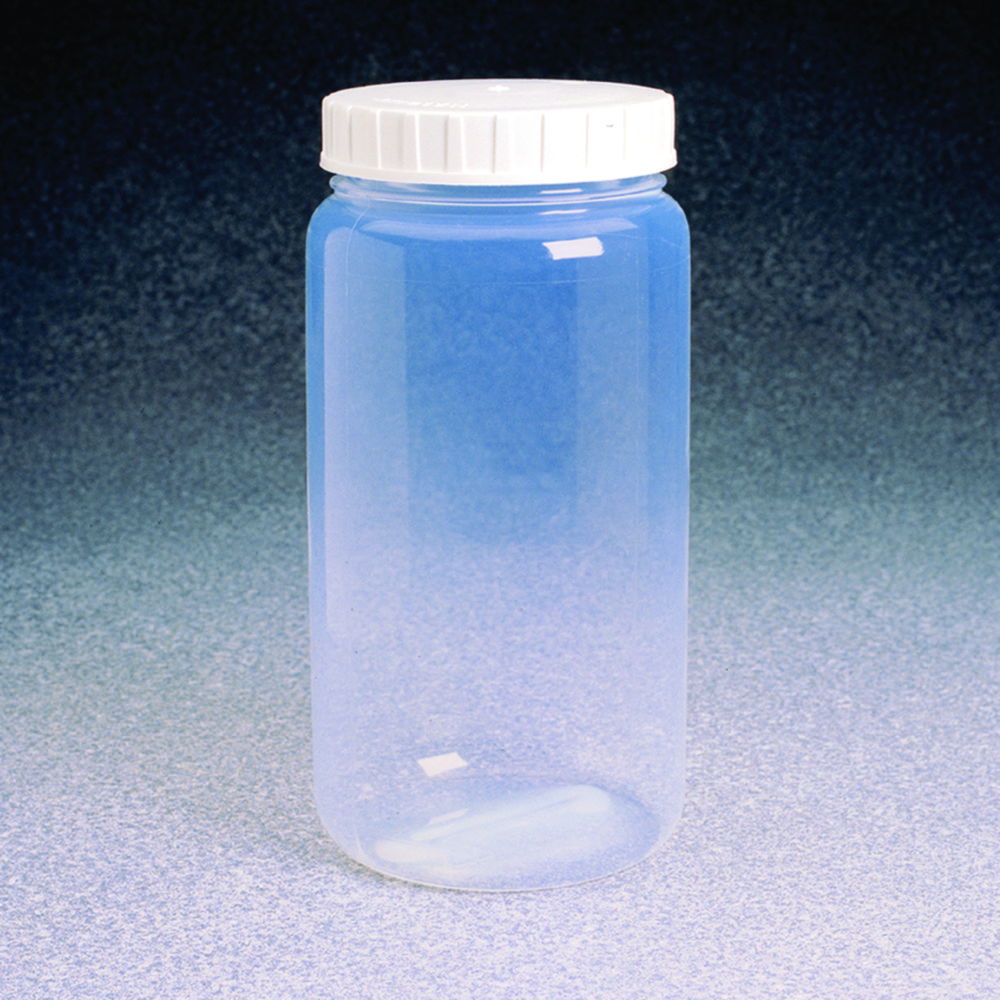 Широкошиті пляшки Nalgene™ Type 2100, 2101, фторетилен пропілен з кришкою гвинта, ETFE