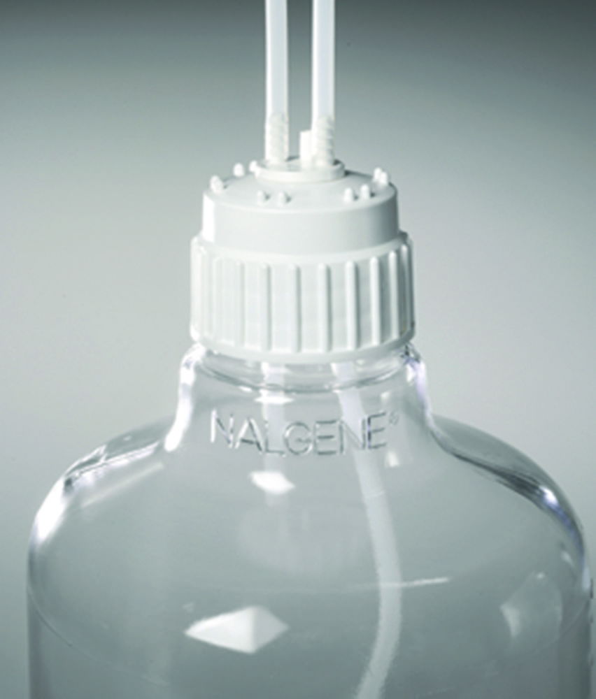 Кришки для наповнення та спорожнення Nalgene™ з 3 портами, тип 2162, ПП, 2162, 83 мм, 102 x 98 мм, 6,3 мм, 83 мм