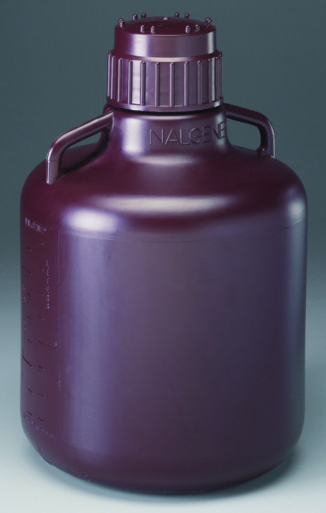 Пляшки Nalgene™, з ручкою, 10 л, Балони, HDPE, коричневий