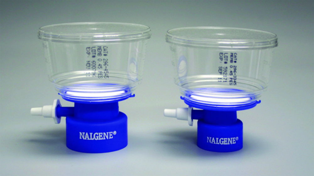 Фільтри пляшкові Nalgene™ Rapid-Flow™, стерильні, 296, 33 GL, 0,45 мкм, 150 мл, 33 GL