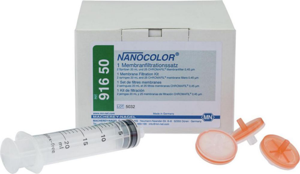 Accessories NANOCOLOR®, sample preparation set CHROMAFIL®, PET