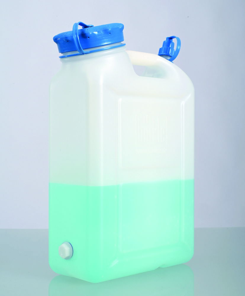 Джерікани широкої шиї, HDPE, зі стабілізованим УФ, 10 л, 400 мм, 310 мм, 137 мм