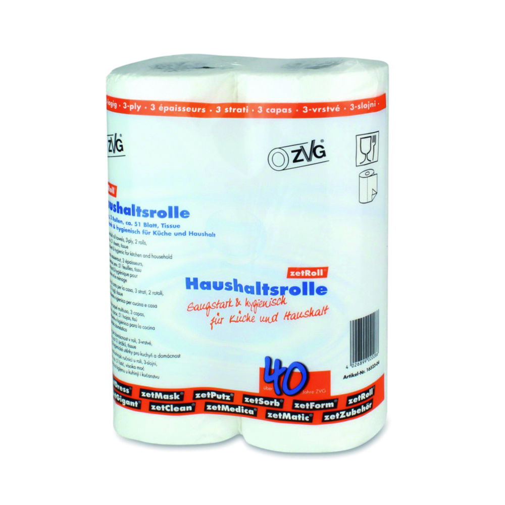 Лабораторні рушники zetRoll®, руло, біле, 51 аркушів