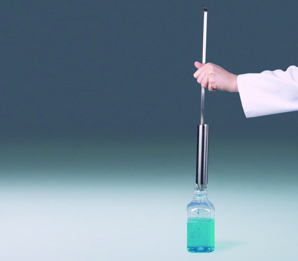 Flüssigkeits-Sammler, Einhandbedienung, Edelstahl V4A (1.4404), Aufsetzöffnung