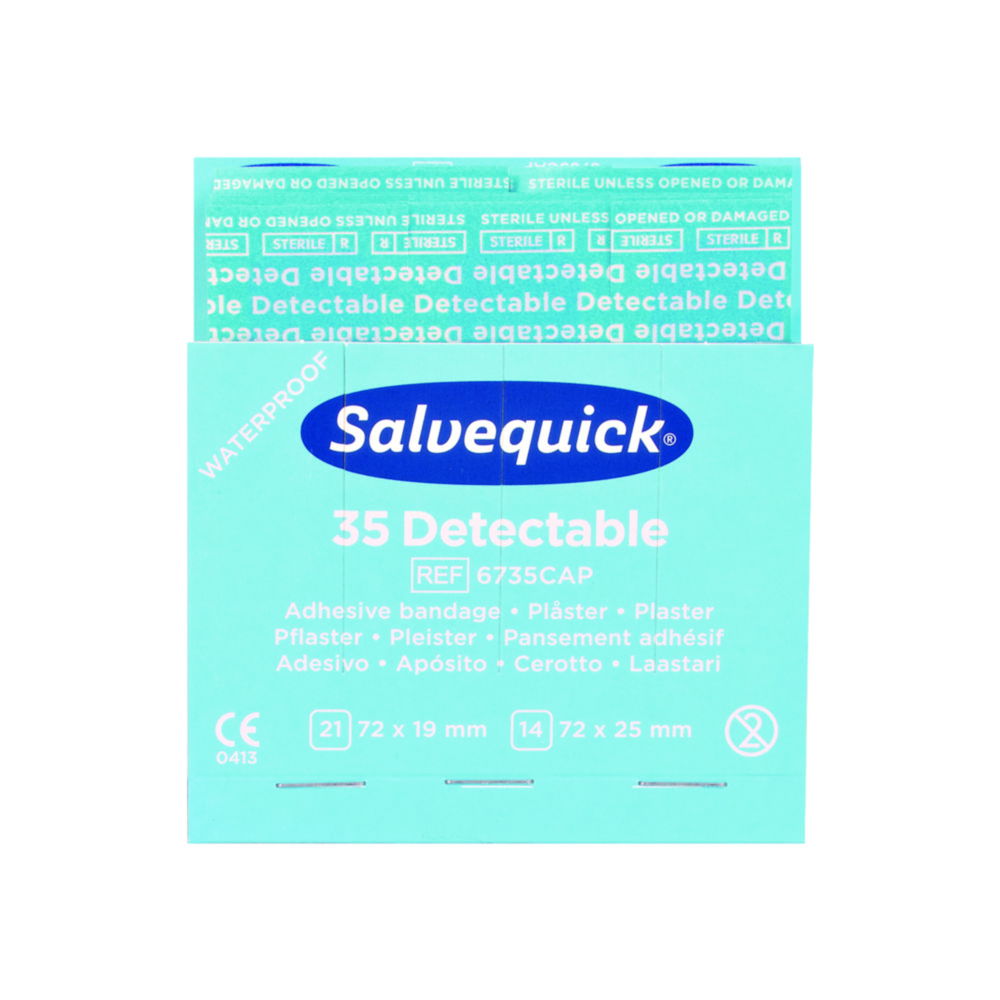 Salvequick ® смужки штукатурки, SALVEQUICK ® Pflaster-Strips, detectabel