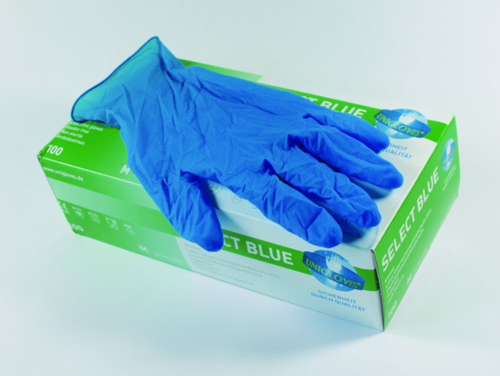 Рукавички латексні ''Select Blue'', неопудрені, M (7-8)