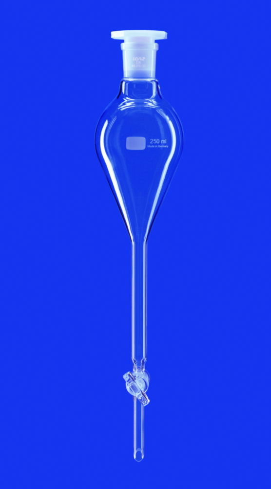 Ділильна вирва, Gilson, 6 мм, 29/32, скляна пробка, 2000 мл, 29/32