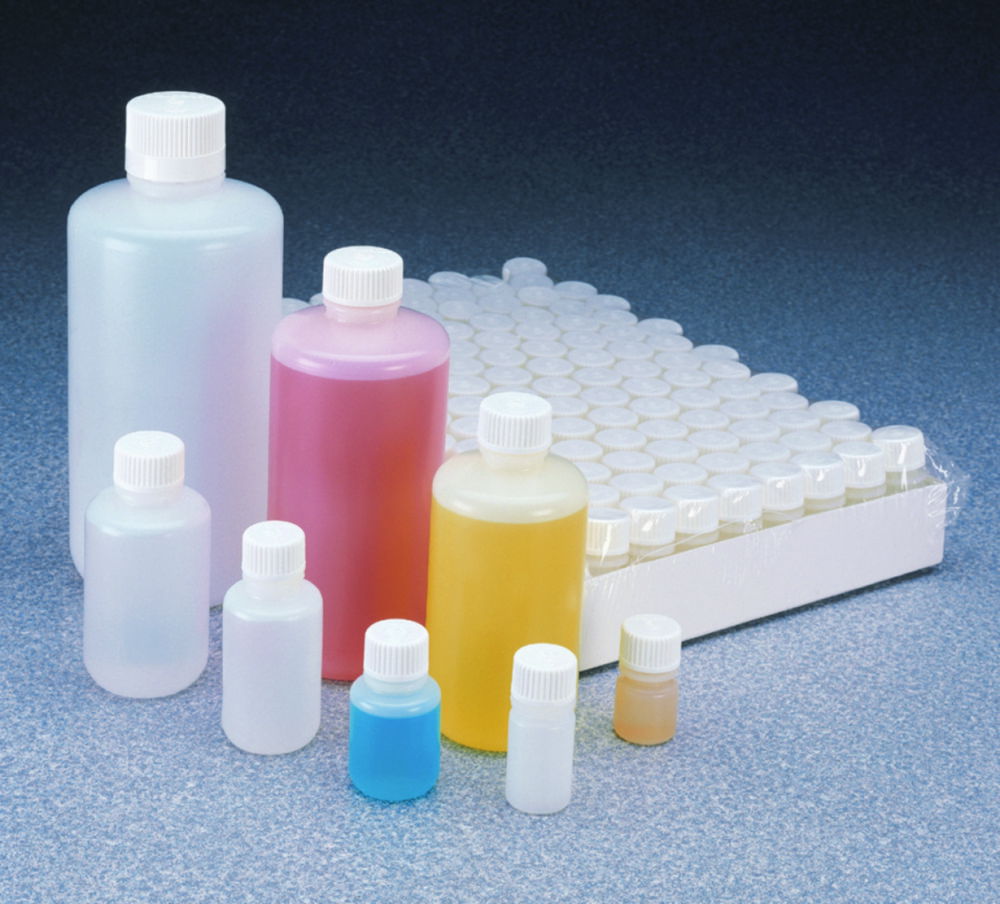 Узкие бутылки для рта Nalgene, HDPE, с закрытием, PP, 8 мл, 45 мм