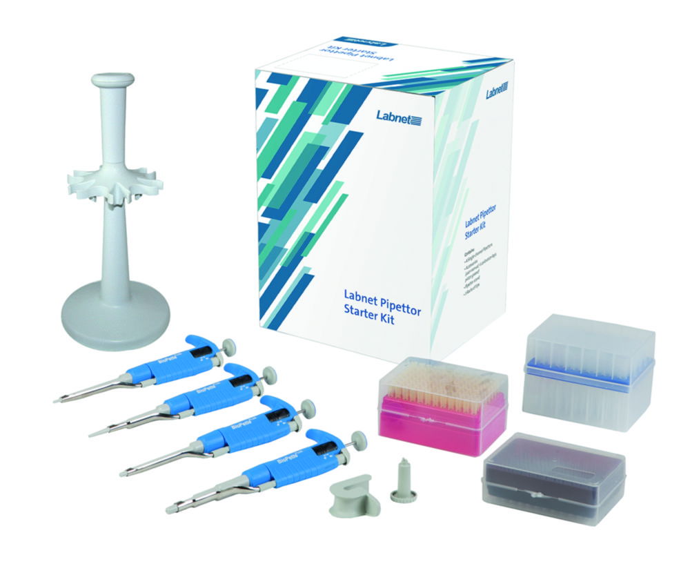 Einkanal-Mikroliterpipette BioPette™ Plus, Starter-Kit