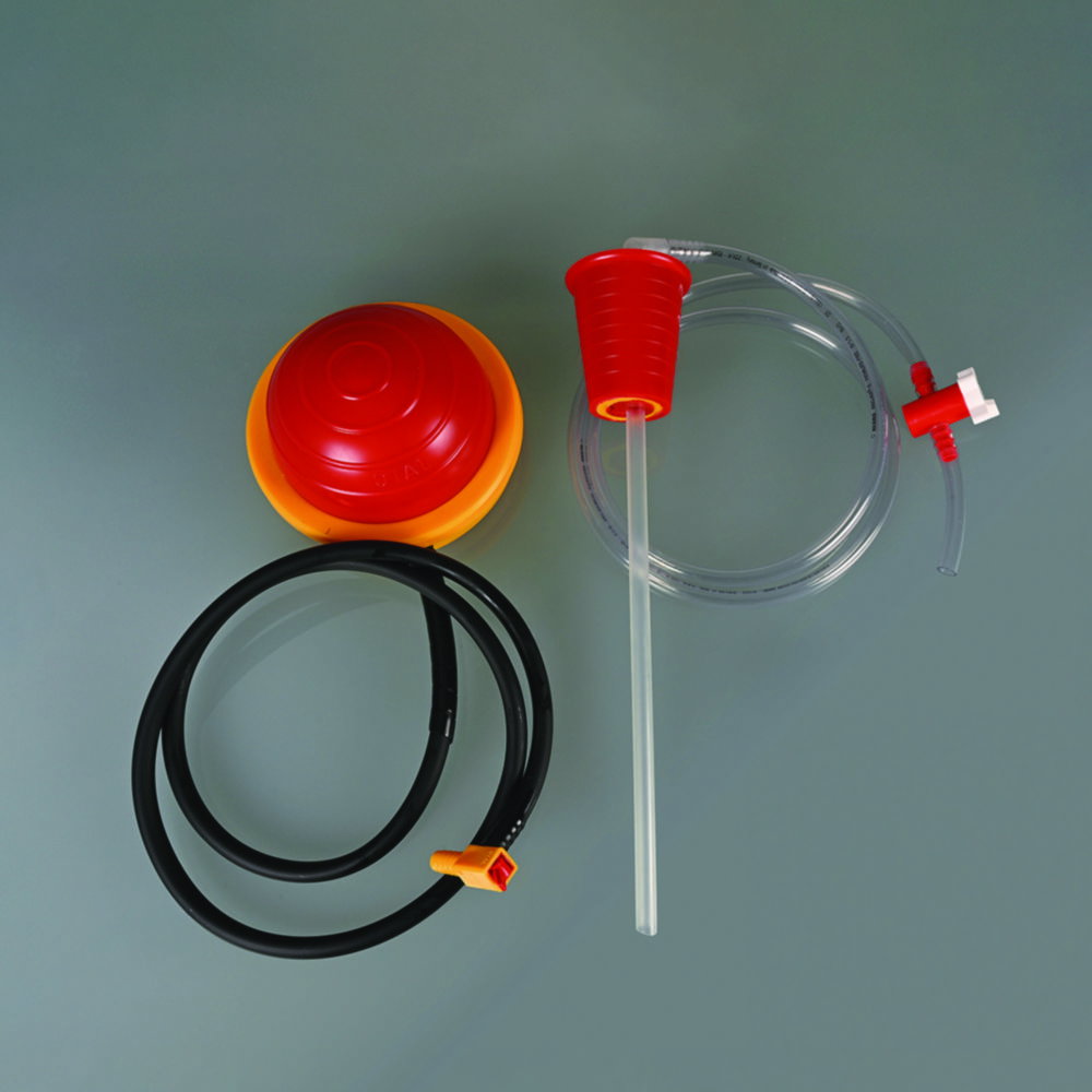 Fußpumpen OTAL®, PP, mit Schlauch und Hahn