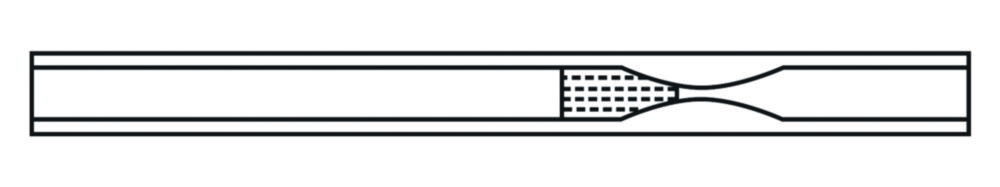 Лайнер і кільця ущільнювачі для Agilent GC, 4 мм, 6,3 мм, З розподілом / без поділу потоку, типу "Gooseneck" (зі скловатою), 78,5 мм, 6,3 мм