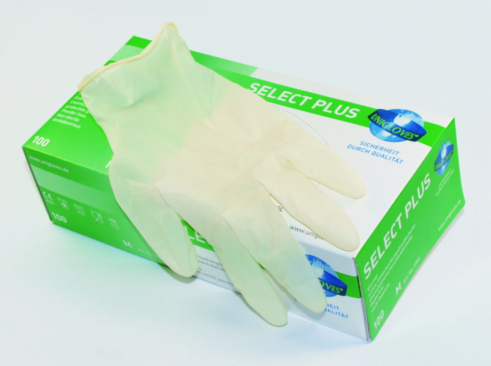 Одноразові рукавички Select Plus, латексні, M (7 - 8)