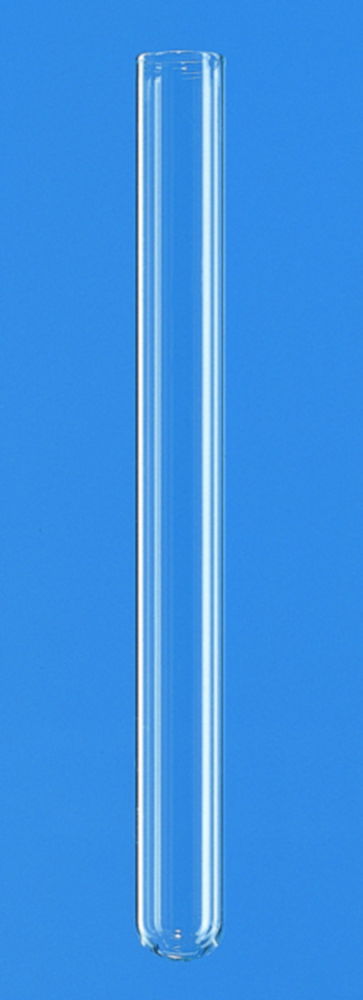 Kulturröhrchen, Natron-Kalk-Glas, mit glattem Rand