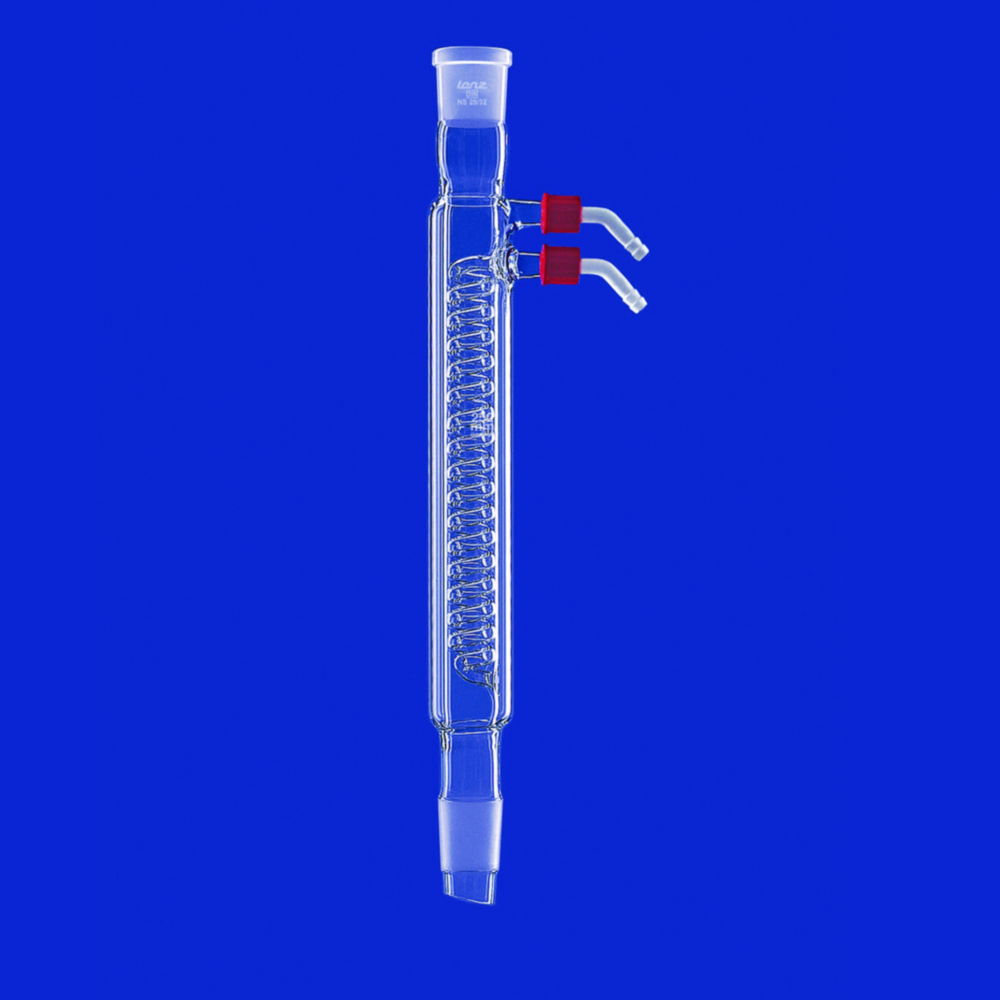 Intensivkühler, DURAN®-Rohr, mit Kunststoff-Oliven